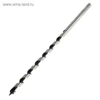 Сверло по дереву шнековое ТУНДРА, шестигранный хвостовик, 8&times;230 мм