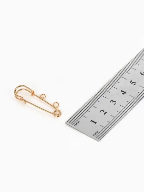 Булавка для подвесок PO-035, №01, 2 шт. 3.5&times;0.5 см, цвет золото
