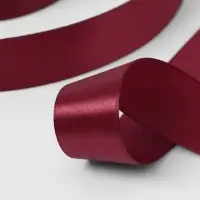 Лента атласная, 25 мм, 23&plusmn;1 м, бордовая №165