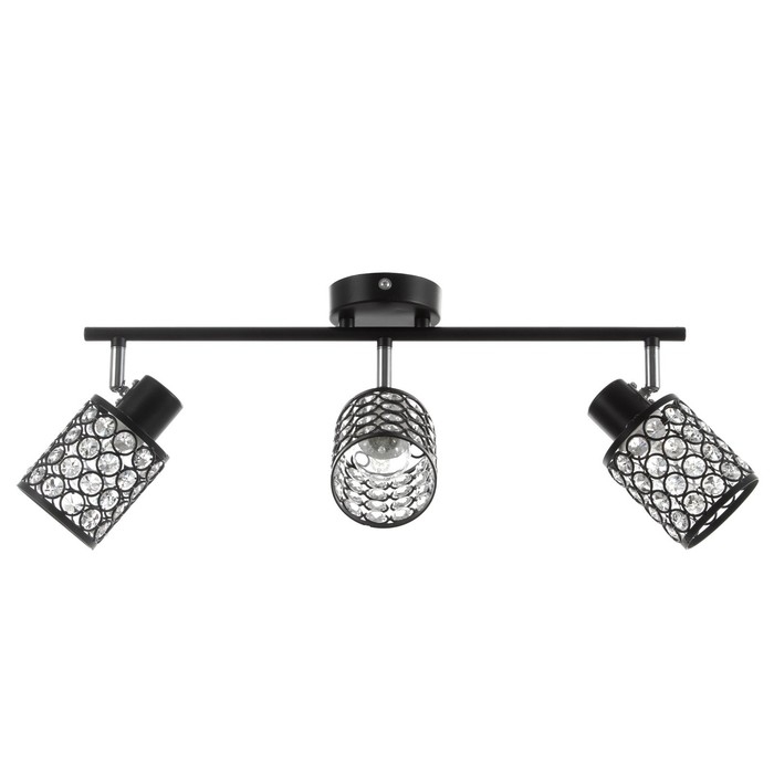 Люстра Люстра "Моки" 3хЕ14 40Вт черный 56х19 см