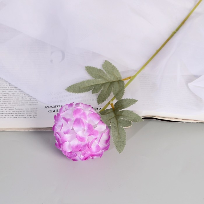 Цветы искусственные  Цветы искусственные "Гортензия галант" d-7 см 43 см, сиреневый