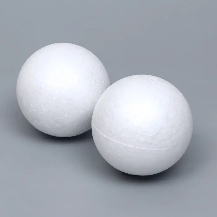 Шар из пенопласта для поделок и творчество, набор 2 шт., 9 см