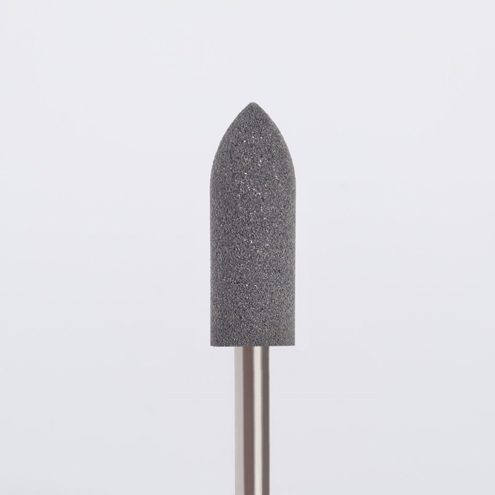 Фреза силиконовая для полировки, средняя, 5 × 16 мм, в пластиковом футляре, цвет чёрный Фреза силиконовая для полировки, средняя, 5 × 16 мм, в пластиковом футляре, цвет чёрный