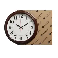 Часы настенные, интерьерные &laquo;Рубин&raquo;, бесшумные, d=35 см, коричневые