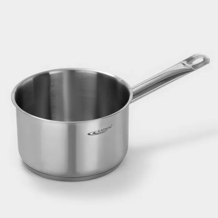 Ковш Катунь &laquo;Общепит&raquo;, 2.6 л, d=18 см, h=11 см, капсульное дно, индукция, нержавеющая сталь