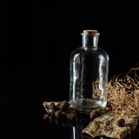 Бутылка стеклянная для соусов и масла с пробковой крышкой Доляна «Парфе», 1,1 л, 10×20,5 см