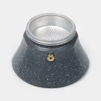 Кофеварка гейзерная Magistro &laquo;Мрамор&raquo;, 150 мл, на 3 чашки, алюминий, серая