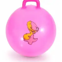 Мяч - прыгун с ручкой ONLYTOP, d=55 см, МИКС