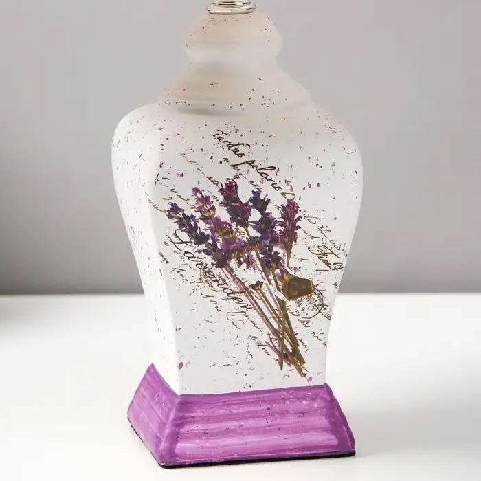 Лампа настольная керамика &laquo;Лаванда&raquo; Е14 25W 220 В 37.5&times;25&times;25 см RISALUX