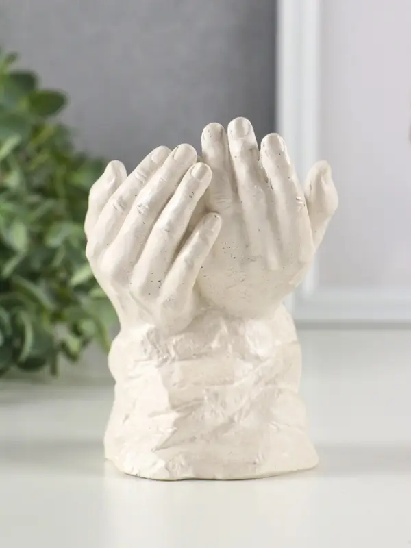 Фигурка гипс &laquo;Младенец в руках Бога&raquo;, 11&times;8 см, перламутр