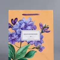 Пакет подарочный "Тонкая эстетика" ламинированный 18 х 22,3 х 10 см