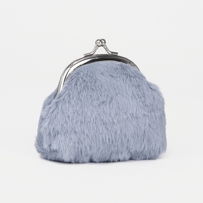 Кошелёк женский на фермуаре, цвет серый Кошелёк женский на фермуаре, цвет серый