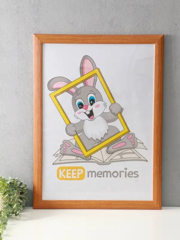 Фоторамка для фото 50х70 см "Luxe Elegance" пластик, бежевый, (пластик экран)