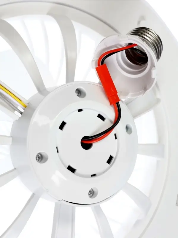 Светильник - вентилятор с пультом VKL electric FL-01, Е27, 24 Вт, 23&times;12 см, белый