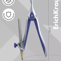 Готовальня ErichKrause &laquo;Classic&raquo;, 7 предметов, пенал, синий