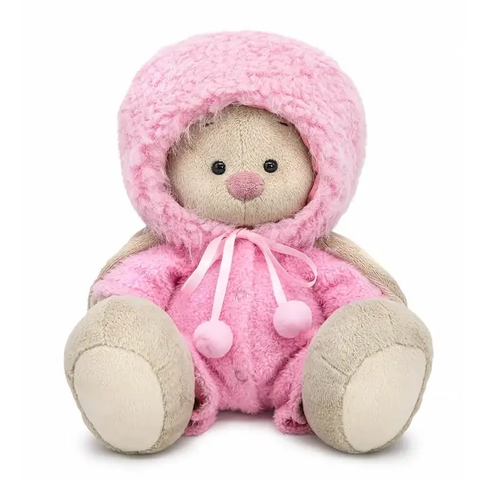 Мягкая игрушка "Зайка Ми в меховой шапке и комбинезоне", 18 см SidS-687
