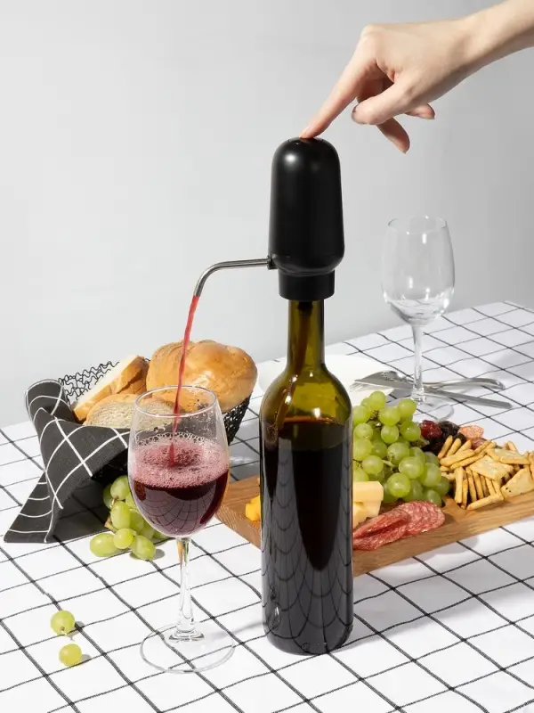 Электрический аэратор-дозатор для вина Lonks, черный