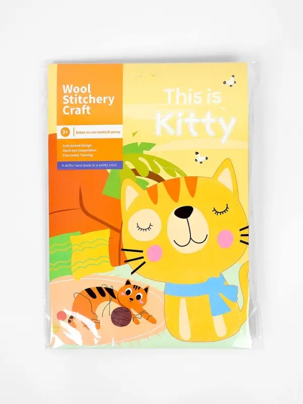 Набор для создания игрушки из фетра "Котик"