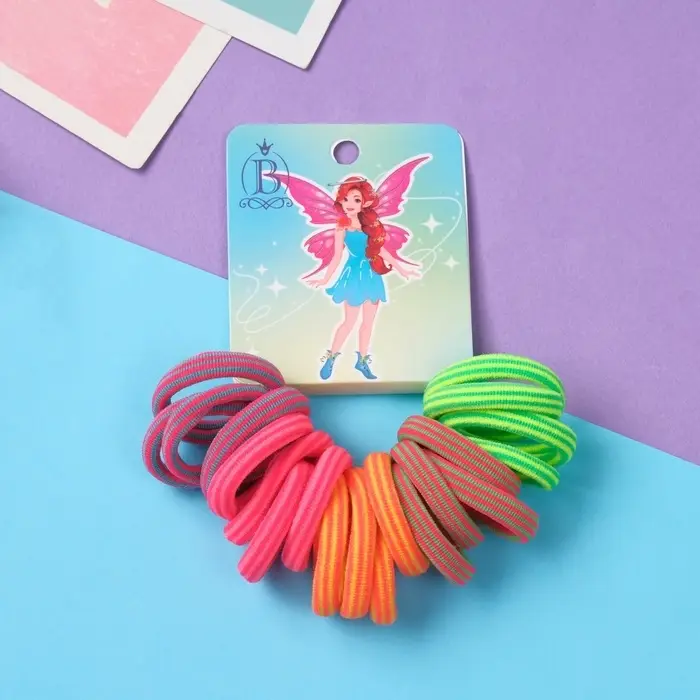 Резинка для волос Резинка для волос "Фея Кэти" (набор 20 шт) 2,5 см, полоски
