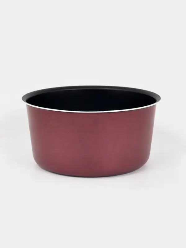 Форма для куличей, d=16 см, антипригарное покрытие, без крышки, бордовая