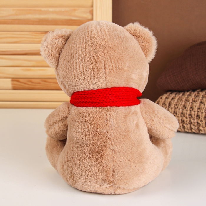 Мягкая игрушка «Мишка в шарфе», 24 см, цвет коричневый Мягкая игрушка «Мишка в шарфе», 24 см, цвет коричневый