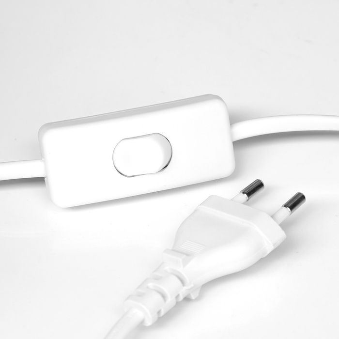 Лампа настольная Лампа настольная "Эдикт" 1х40Вт Е27 белый/золото 27х27х45см