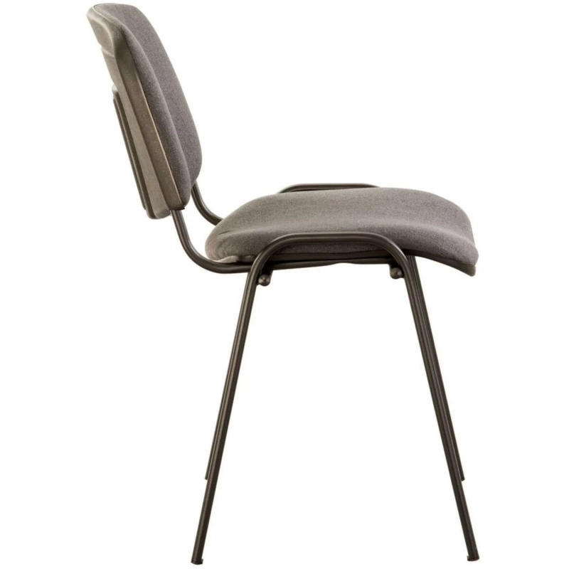 Стул 0MX_UA_EChair Rio(ИЗО/ISO) черн, ткань серая С-38