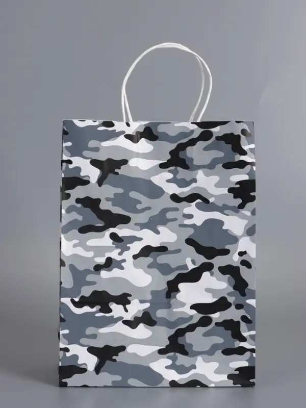 Пакеты подарочные, 23 Февраля , 24 х 10,5 х 32 см , набор 4 шт