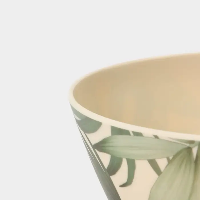 Тарелка глубокая &laquo;Лист папоротника&raquo;, 700 мл, пластик, d=15&times;6.8 см, бежевая