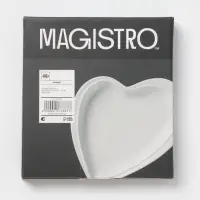 Блюдо для подачи Magistro &laquo;Сердце Бланш&raquo;, 17.5&times;20&times;3 см, фарфор, белое