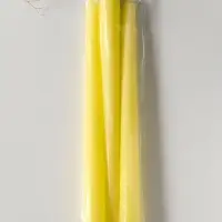 Набор свечей античных 25 см, 3 шт., 58 г, 7 ч, пастельно-жёлтый