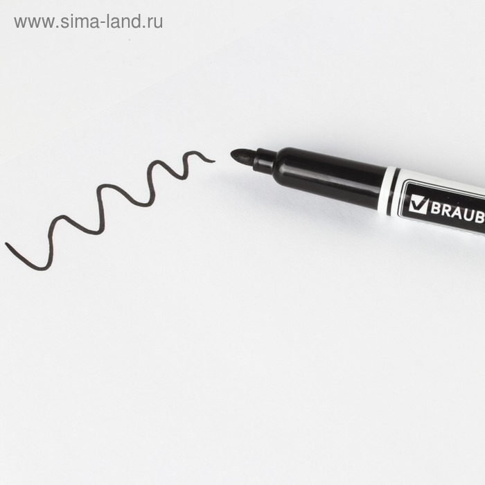 Маркер для доски 4.0 мм, BRAUBERG, чёрный
