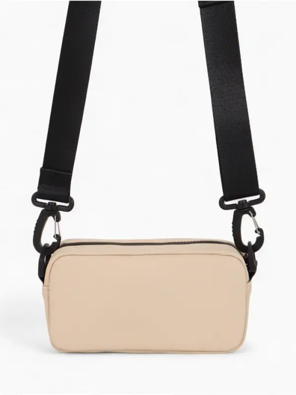 Сумка женская кросс-боди TEXTURA на молнии, 19&times;6&times;10.5 см, бежевая