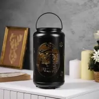 Светодиодная фигура &laquo;Олень в лесу&raquo;, 12.3&times;23 см, 1 LED, от батареек АААх3, свечение тёплое белое