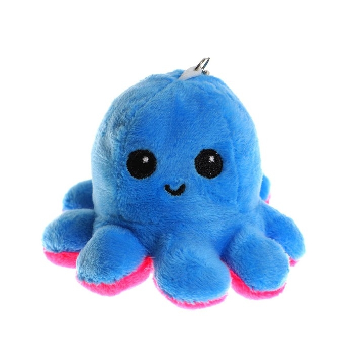 Мягкая игрушка-трансформер &laquo;Осьминог-перевёртыш&raquo;, 10 см, на брелоке, цвета МИКС