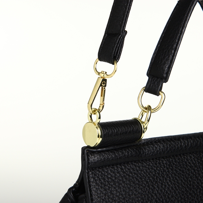 Сумка женская на магните TEXTURA, маленький размер, цвет чёрный Сумка женская на магните TEXTURA, маленький размер, цвет чёрный