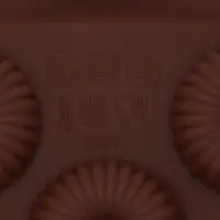 Форма для конфет и шоколада Доляна &laquo;Колечко.Риб&raquo;, силикон, 21&times;10.5&times;1.8 см, 11 ячеек, коричневая