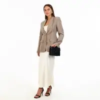 Сумка женская мессенджер на магните, 20&times;6&times;13 см, чёрная