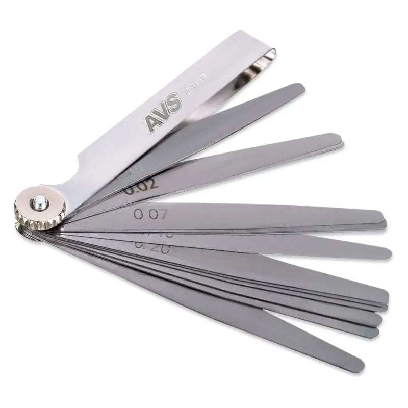 Набор щупов для регулировки зазора 17 шт. (0,02-0,50 мм) AVS GB-17