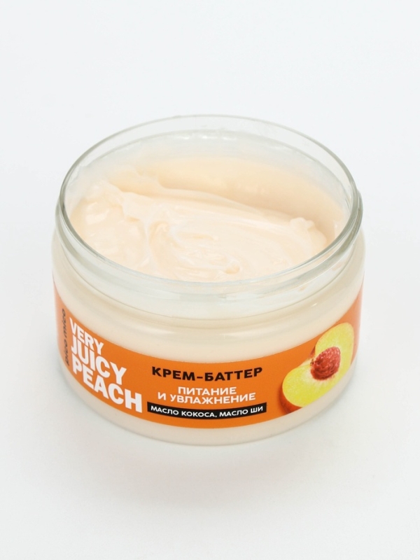 Крем-баттер для тела Very juicy peach, питание и увлажнение, с ароматом персика, 250 г, PICO MICO Крем-баттер для тела Very juicy peach, питание и увлажнение, с ароматом персика, 250 г, PICO MICO