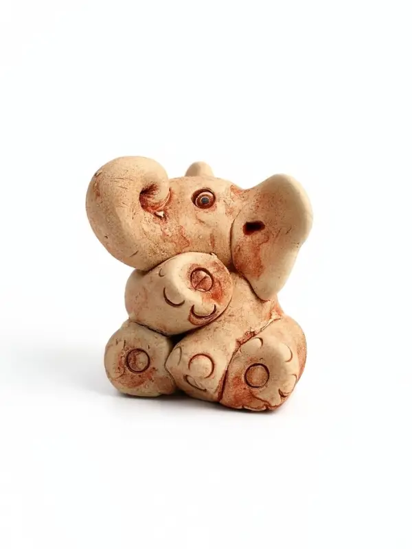 Фигурка &laquo;Слоненок&raquo;, 7&times;6.5&times;5 см, керамика, бежевый