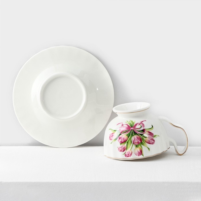 Сервиз фарфоровый чайный Spring, 12 предметов: 6 кружек 220 мл, 6 блюдец d=15 см, цвет белый Сервиз фарфоровый чайный Spring, 12 предметов: 6 кружек 220 мл, 6 блюдец d=15 см, цвет белый