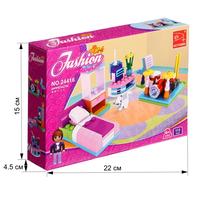 Конструктор «Комната мечты», 108 деталей Конструктор «Комната мечты», 108 деталей