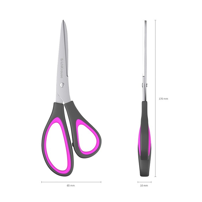 Ножницы Standard+ Ergo, 17 см, блистер, МИКС Ножницы Standard+ Ergo, 17 см, блистер, МИКС