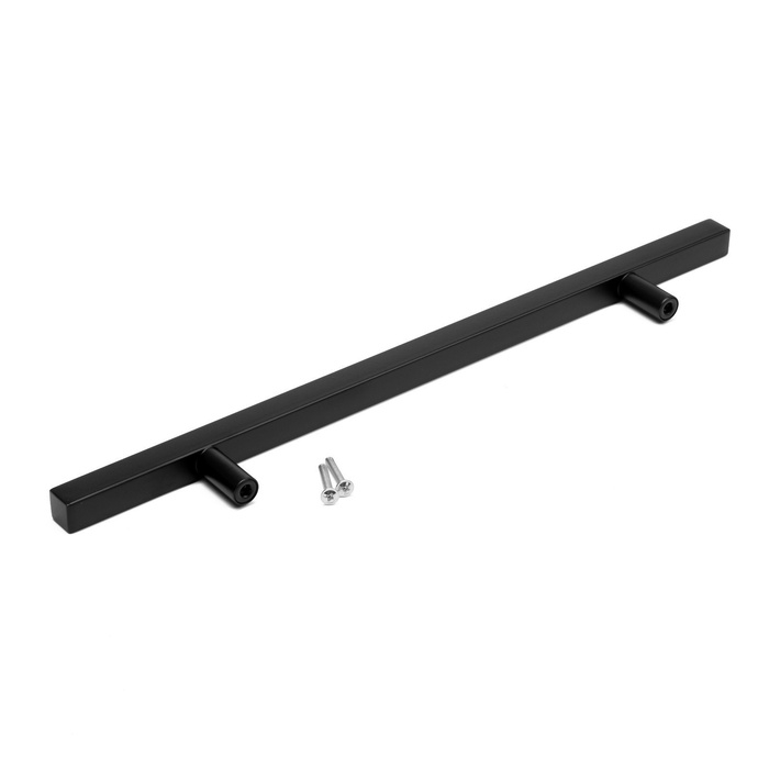 Ручка-рейлинг квадрат CAPPIO, м/о 192, длина 300 мм, цвет черный Ручка-рейлинг квадрат CAPPIO, м/о 192, длина 300 мм, цвет черный