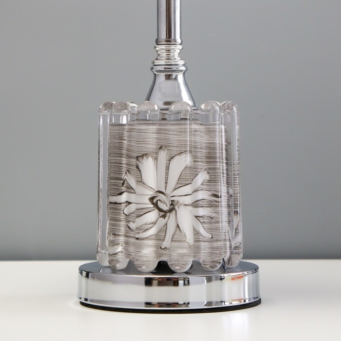 Настольная лампа с подсветкой Настольная лампа с подсветкой "Элоиза" Е27 40Вт хром 25х25х41 см