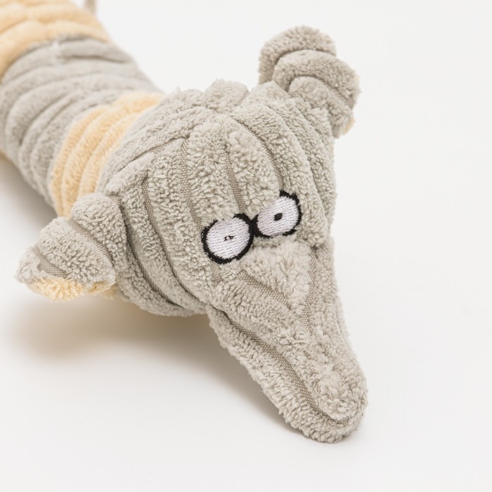 Игрушка текстильная  Игрушка текстильная "Пес", 24 х 8 см, серый