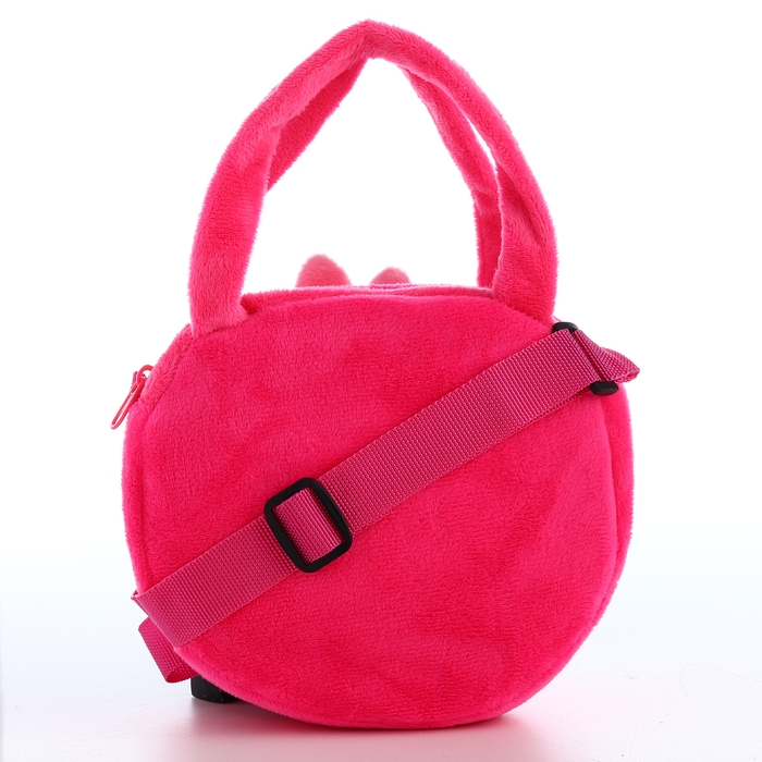 Сумка детская на молнии «Выбражулька», цвет малиновый