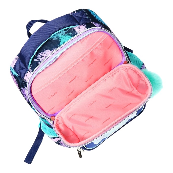 Рюкзак школьный 37х28х14, эргономичная спинка, deVENTE Smart 14L, Happy Owl, для девочек, бирюзовый/фиолетовый Рюкзак школьный 37х28х14, эргономичная спинка, deVENTE Smart 14L, Happy Owl, для девочек, бирюзовый/фиолетовый