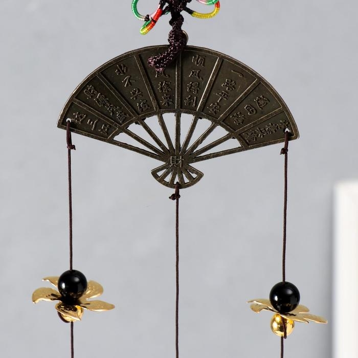 Музыка ветра металл Музыка ветра металл "Веер" 3 колокольчика 27,5 см